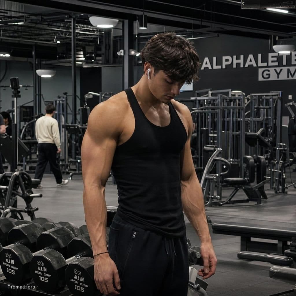 AI generated: gym work out pics
