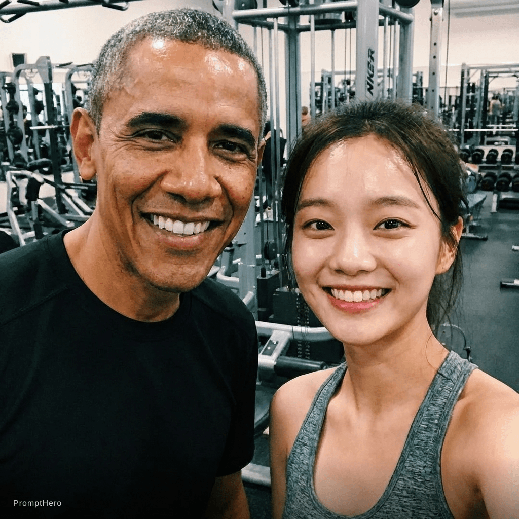 AI generated: with obama at the gym