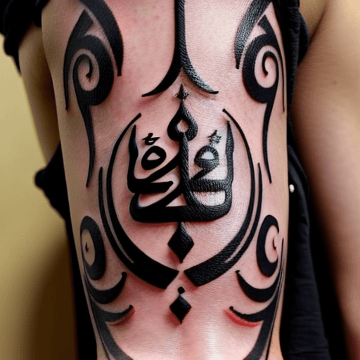 AI generated: arabic tattoo 
