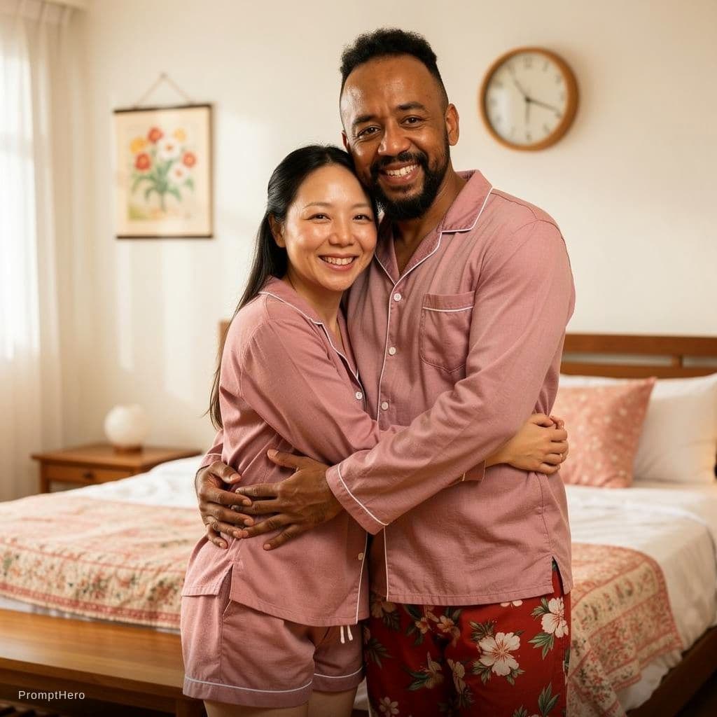 AI generated: I'm having intimacy with my husband in our home in Naha 