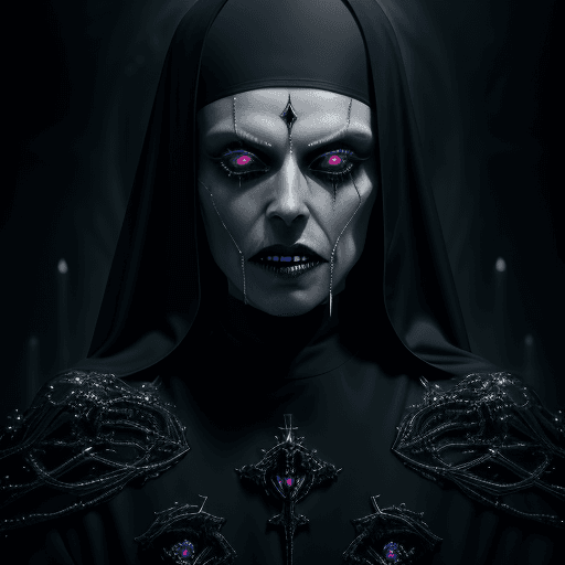 AI generated: portrait, unholy, creepy, horror, dark, ghoul, intricate design and details, breathtaking photograph...