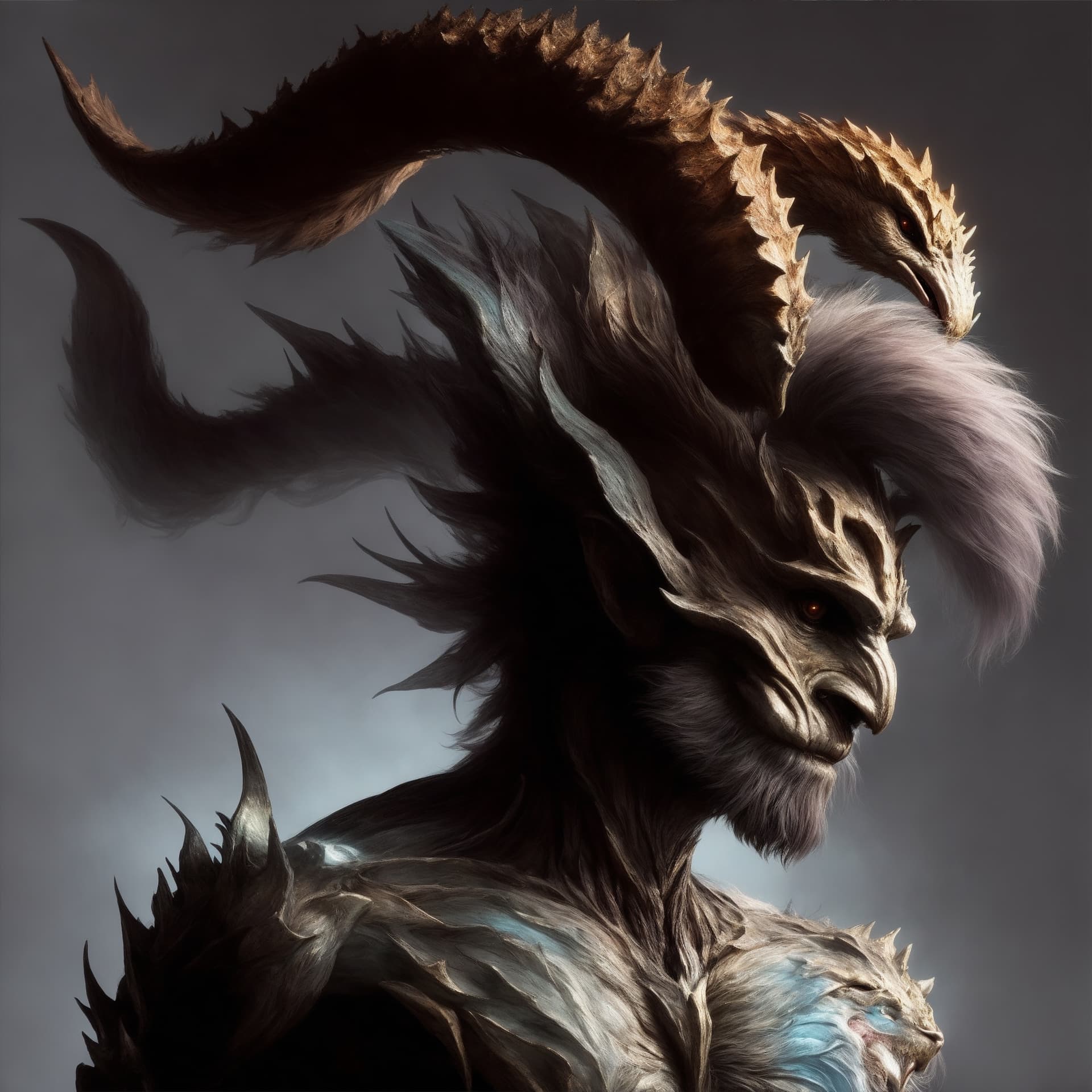 AI generated: a fantastical creature that blends the best of human, animal, and mythical traits