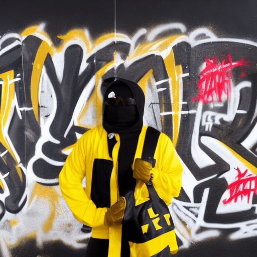 AI generated: A black man in a  yellow bruce lee suit superhero suit with gold gloves and yellow boots,black sungl...