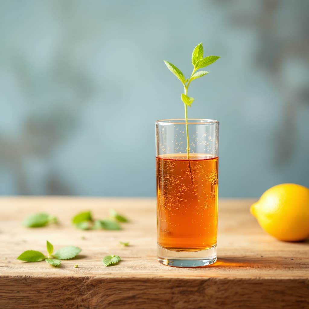 AI generated: make a poster for a weight loss tonic to advertise on Pinterest with no words just pictures, 

