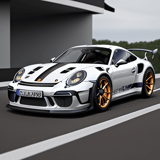 AI generated: a porte of porshe 911 gt3rs, ultra realistic, portre