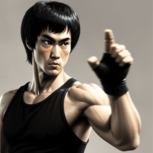 AI generated: Image of Bruce lee

