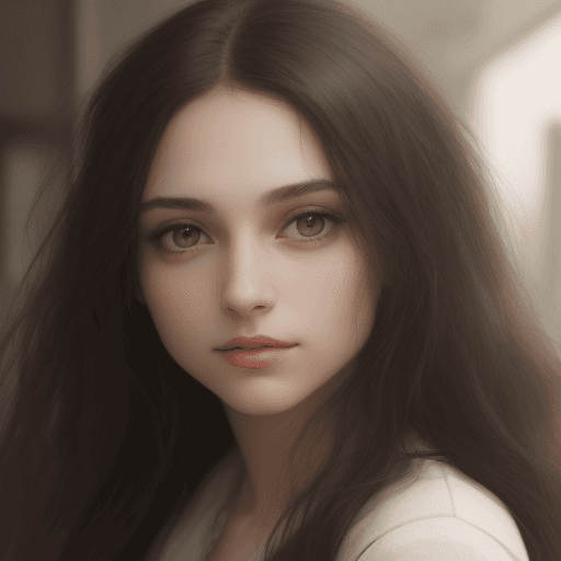 AI generated: Annie Leibovitz portrait, 25-year-old woman, uncanny resemblance to Mona Lisa, 2024 setting, enigmat...