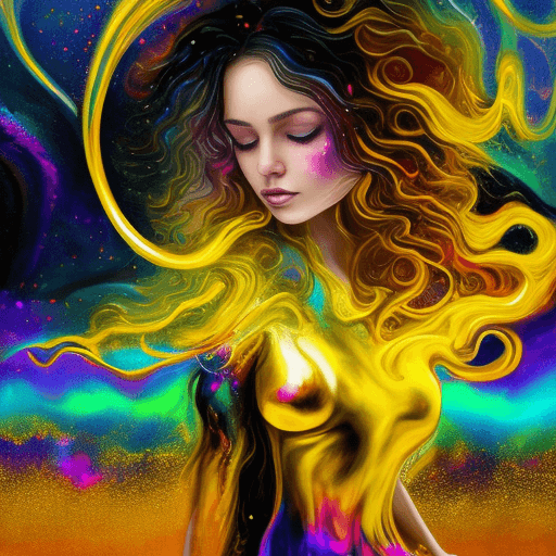 AI generated: A beautiful background, with a lovely girl in the foreground, mystical, magical, fantasy art done in...