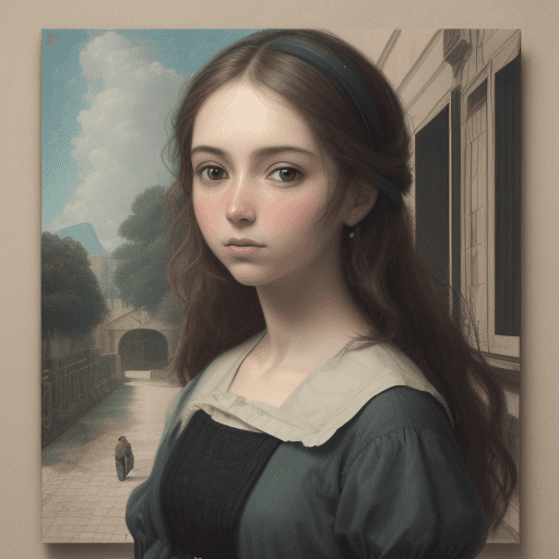 AI generated: crea una imagen de una galeria de arte, donde se observen cuadros colgando del techo 