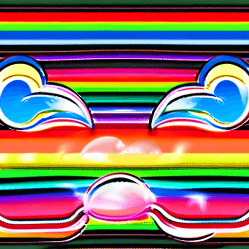 AI generated: Anatomically correct very cute humanoid rainbow angel lolicon child with an inflated very round bell...
