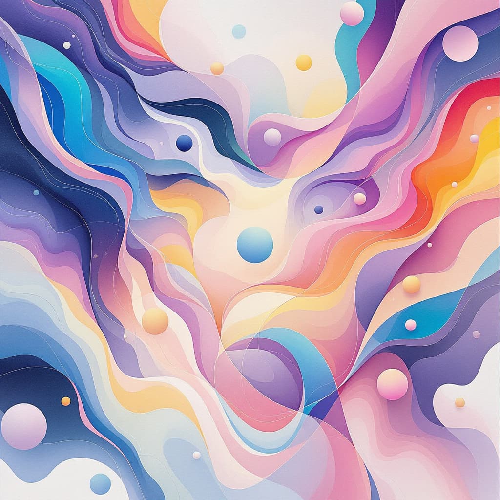 AI generated: a beautiful painting by Lois van Baarle and Greg Rutkowski, Artgerm, beautiful colors, abstract shap...