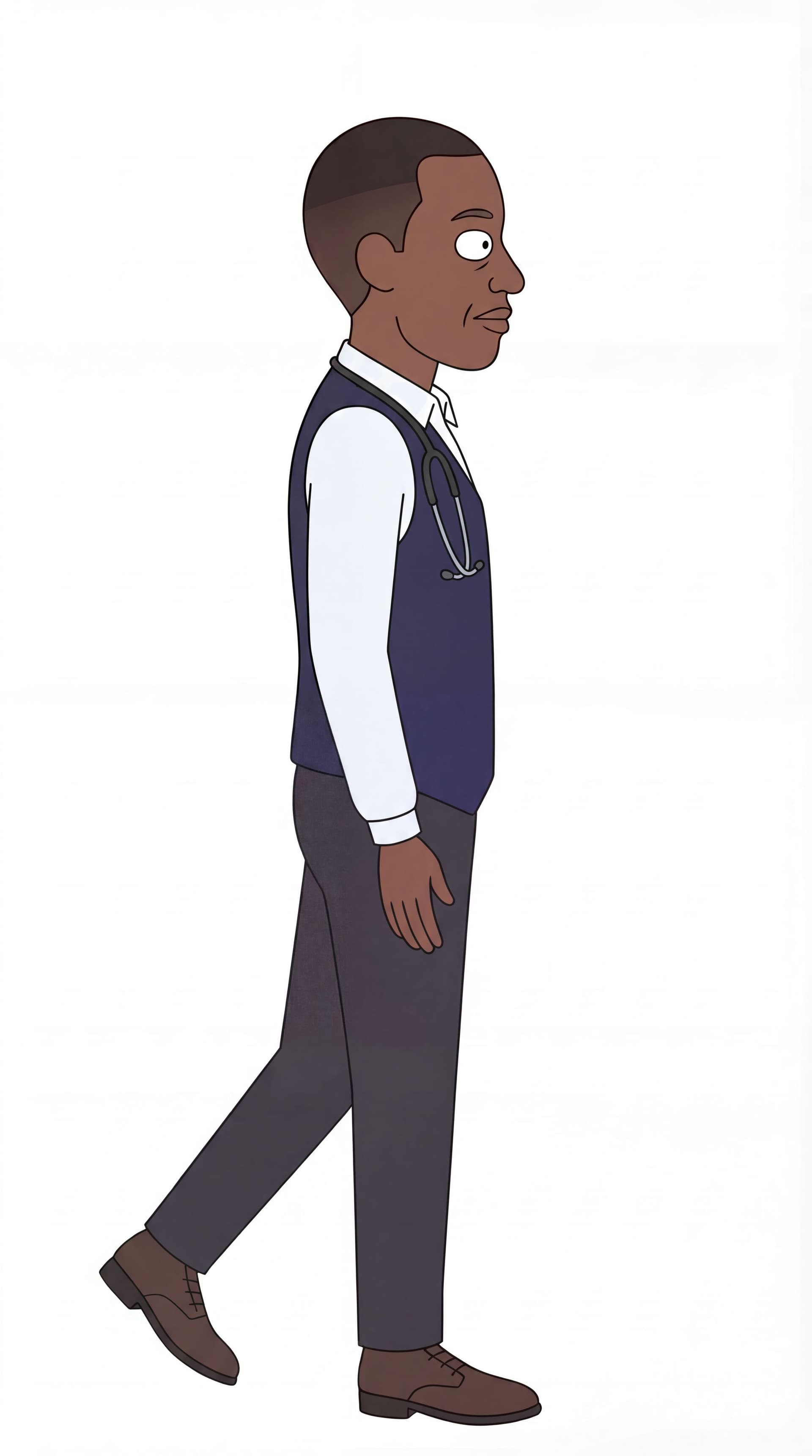 AI generated: straighten leg from the back,