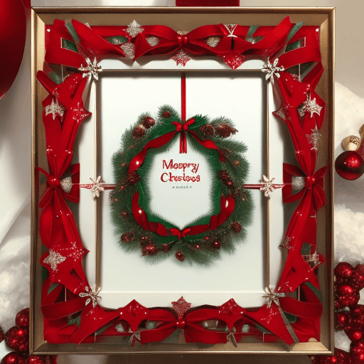 AI generated: Christmas frame
