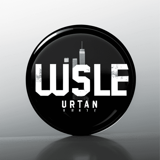 AI generated: urban fashion logo, Droplet, city scape, transparent background, Representing hustle and effort. Ref...