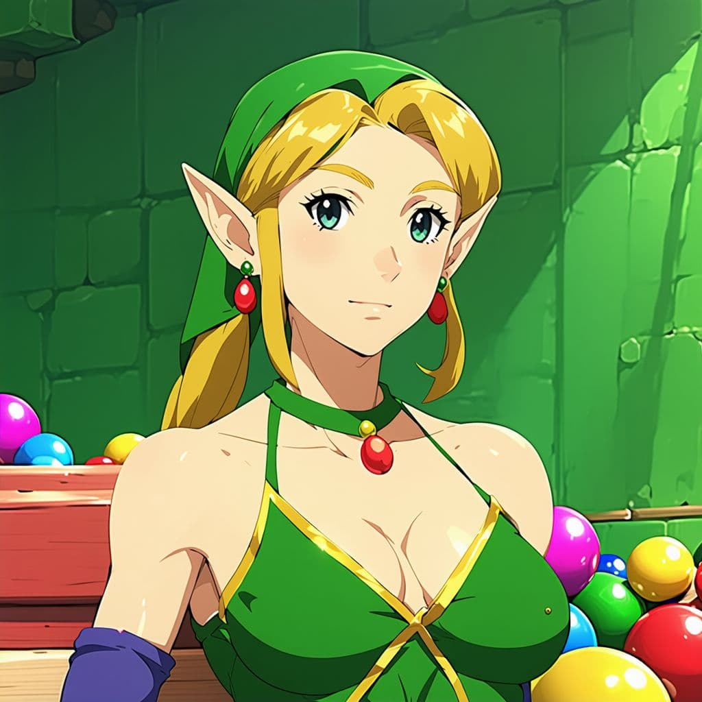 AI generated: 1Elf+Futanari no balls,Vagina,Penis