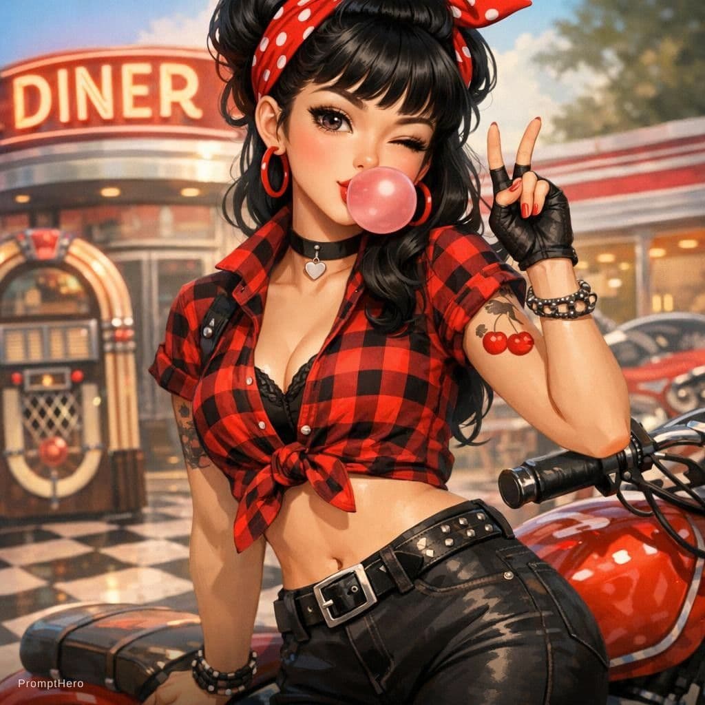 AI generated: piny girl
