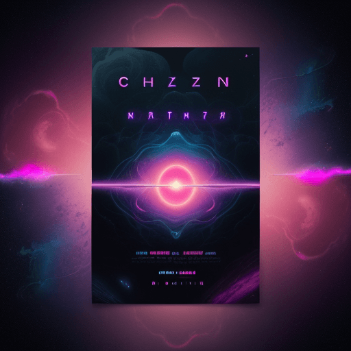 AI generated: a poster for a concert with a pink ball, chillwave, trending on artstration, ) ominous vibes, ebay l...