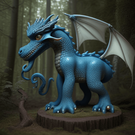 AI generated: en rendu photo realistic, objectif 50 mm ,  champ large, dans la lointaines foret imaginaire de sema...