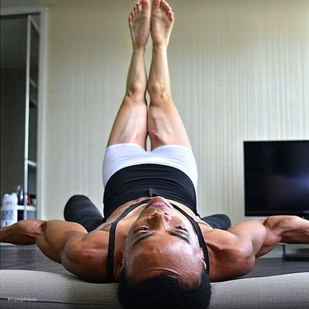 AI generated: lifting legs up high, 