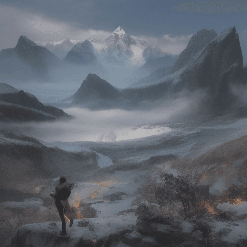 AI generated: This breathtaking image is a masterpiece of 8K, highly detailed digital art, showcasing an impressiv...