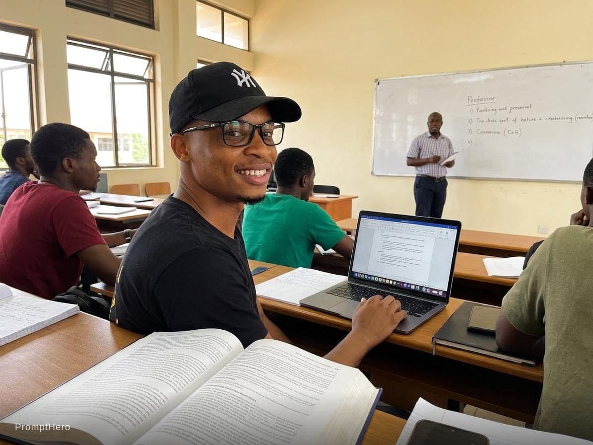 AI generated: A student in the class