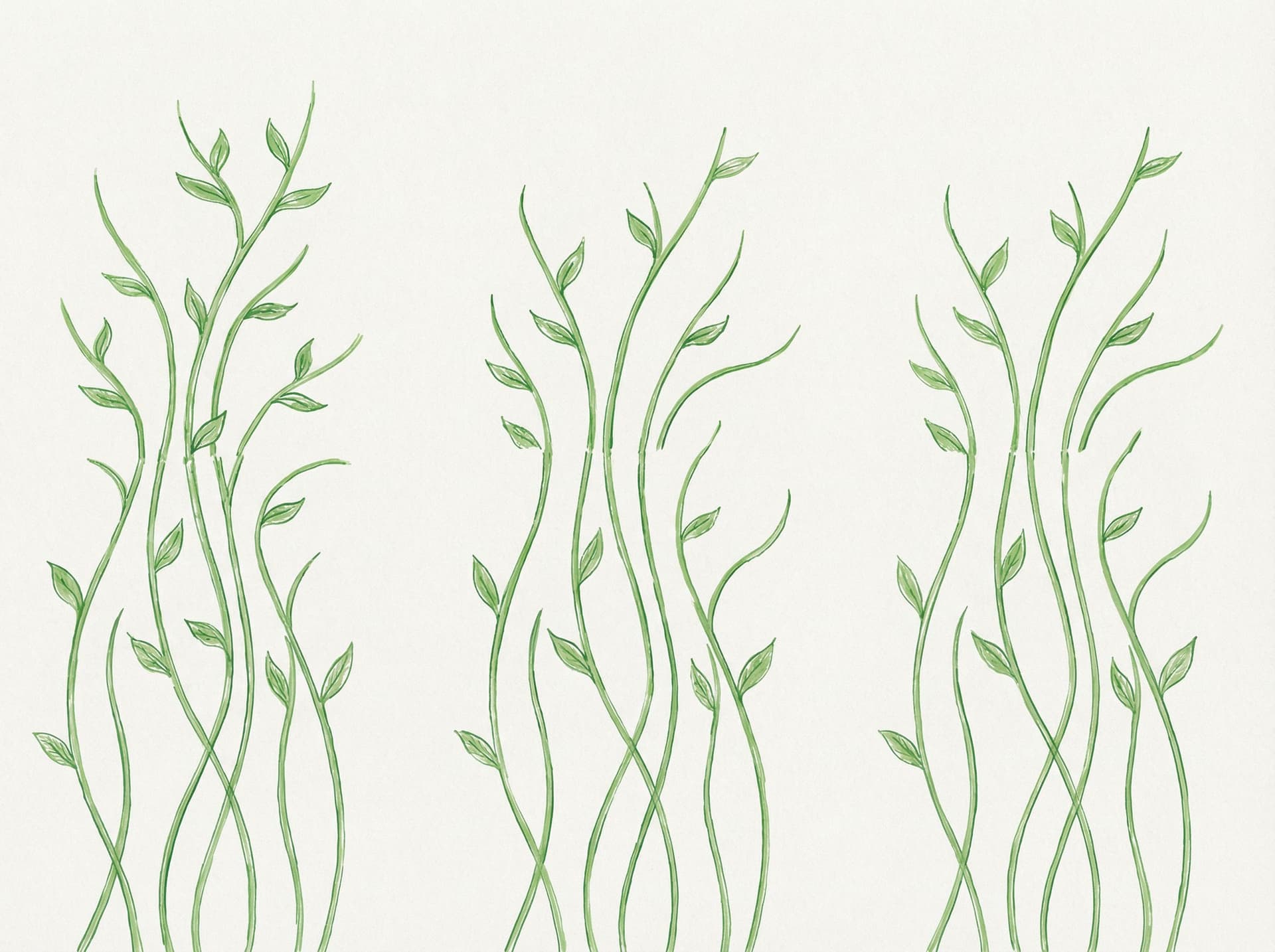 AI generated: Create a high-resolution, print-ready background featuring ONLY the green plant stems from the attac...