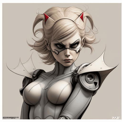 AI generated: woman dressed up as a comic book character, in the style of realistic and hyper-detailed renderings,...