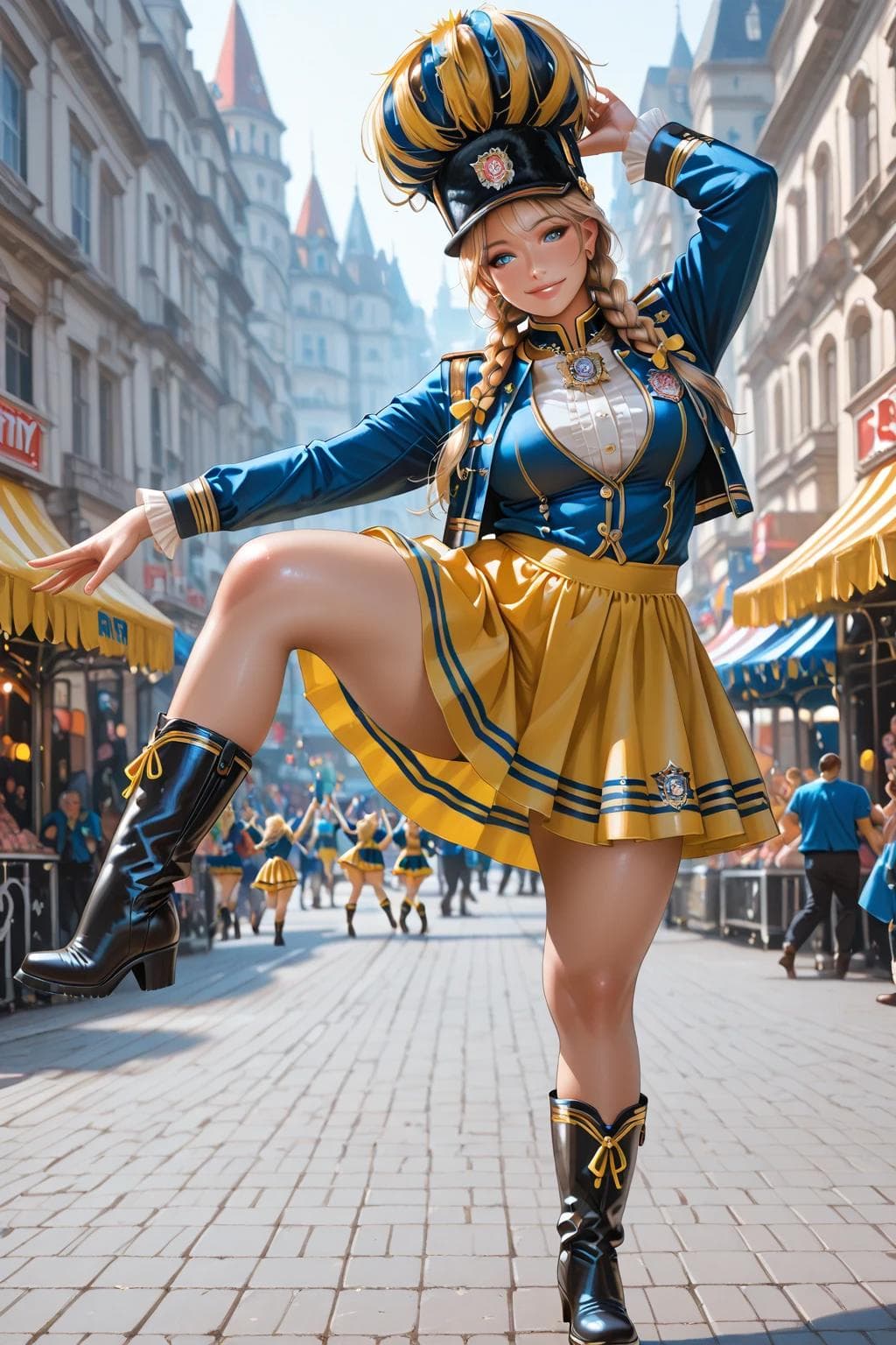 Tanzmariechen / Funkenmarie - Kostüm outfit  | OC | from HanyoAI - Anja Tanzmariechen