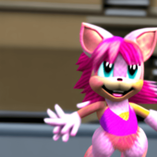 AI generated: Amy rose 