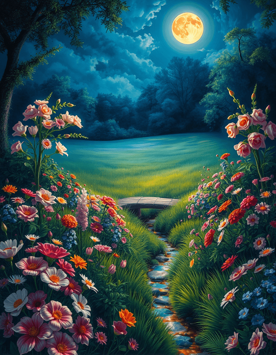 AI generated: A stunning, vibrant painting in the style of Hans Zatzka and Arkhip Kuindzhi, capturing the essence ...