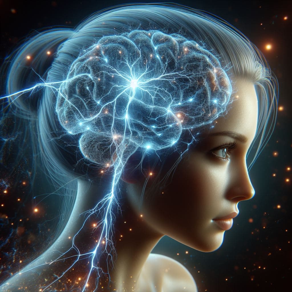 AI generated: a 4k hyperrealistic image of a human brain with a focus on the limbic system, which is highlighted i...