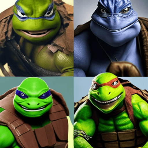 AI generated: Live action TMNT 