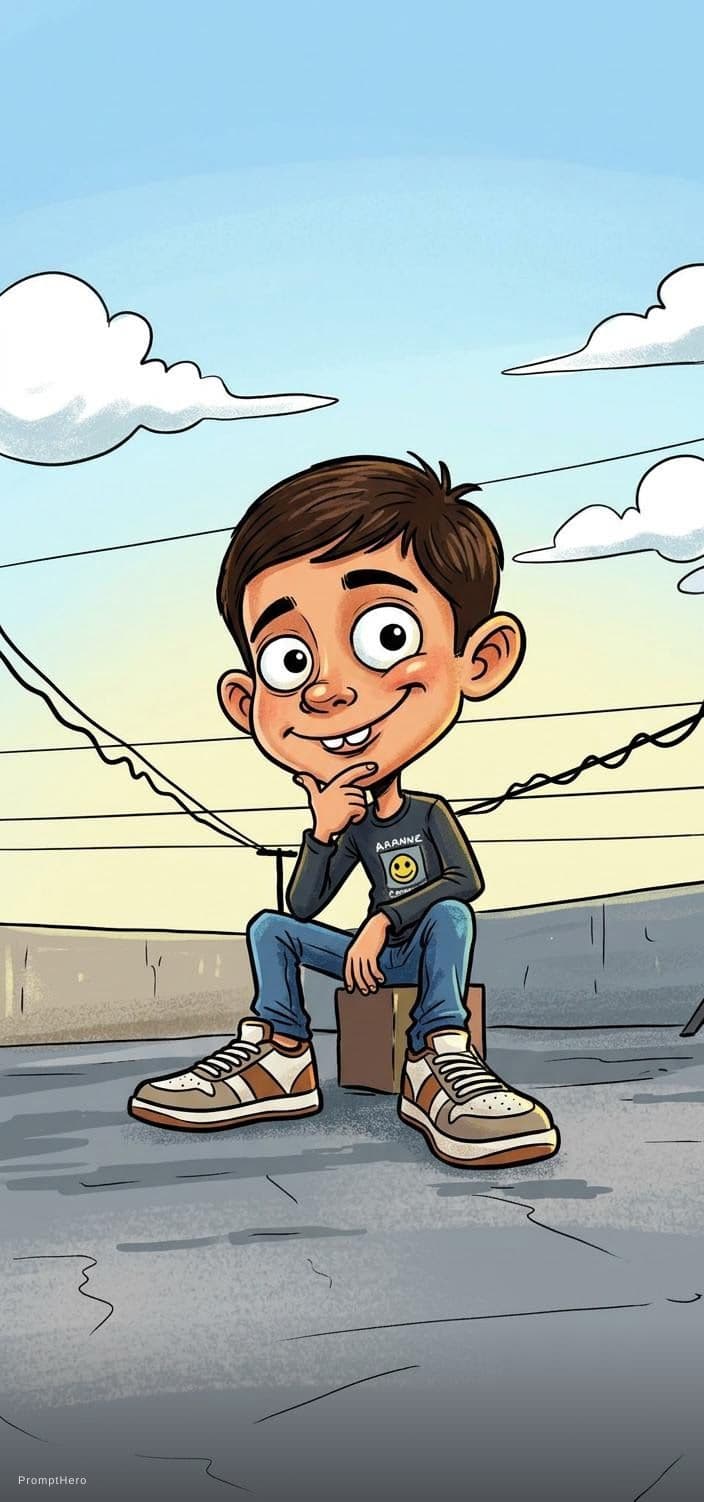 AI generated: caricature illustration, children's comic book character, hilariously exaggerated features --ar 1:2 ...