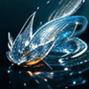 AI generated: Realistically small water pokemon-like animal creating magical fluid, strong crystal light in the ba...