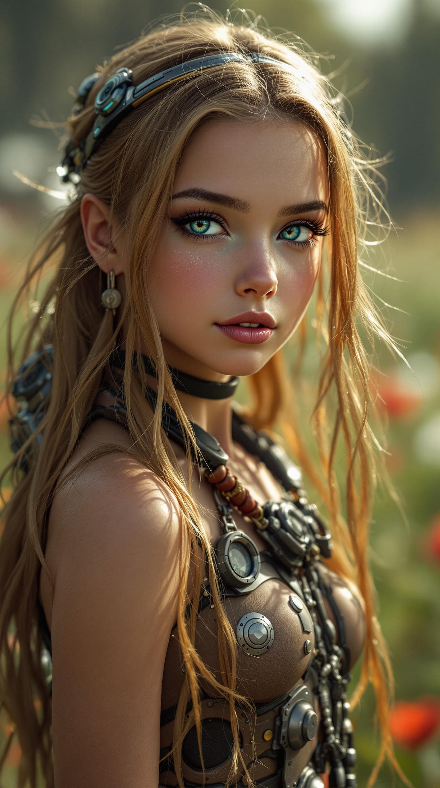 AI generated: a professional photo of a exceptionally beautiful girl in the world, (age 8), (eight year old) of th...