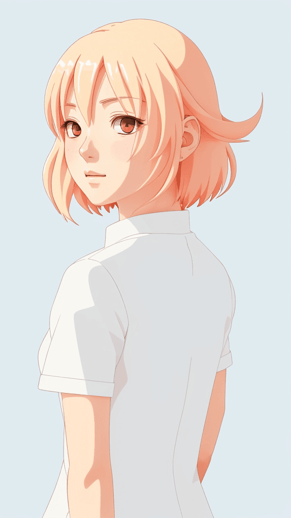 AI generated: (best quality,ultra-detailed,realistic:1.2) anime, clean lines, minimalist artwork, vibrant color pa...