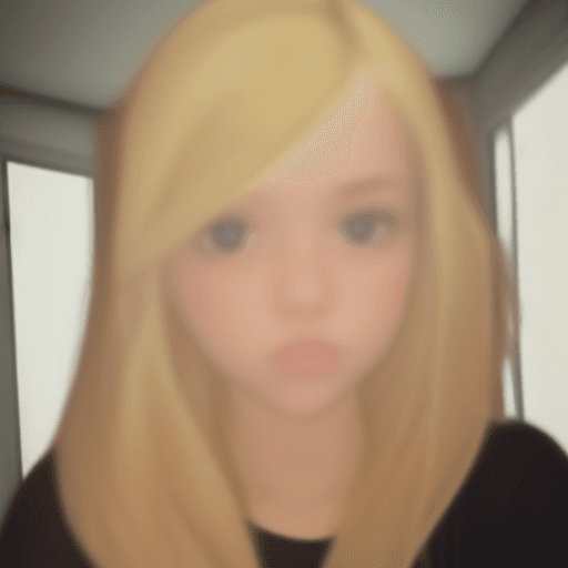 AI generated: girl blonde boring low quality snapchat photo circa 2015