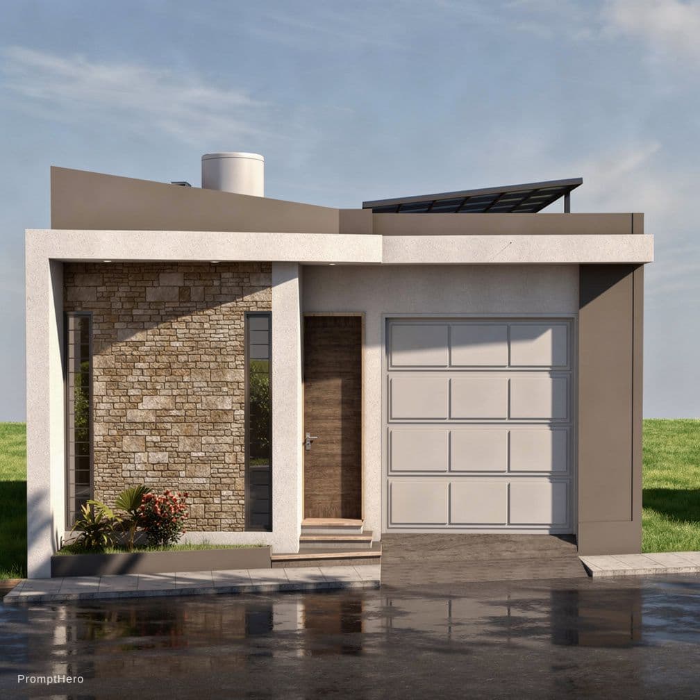 AI generated: facade, front view, realism lights --chaos 2 --ar 4:3 --style raw --stylize 700 --v 6