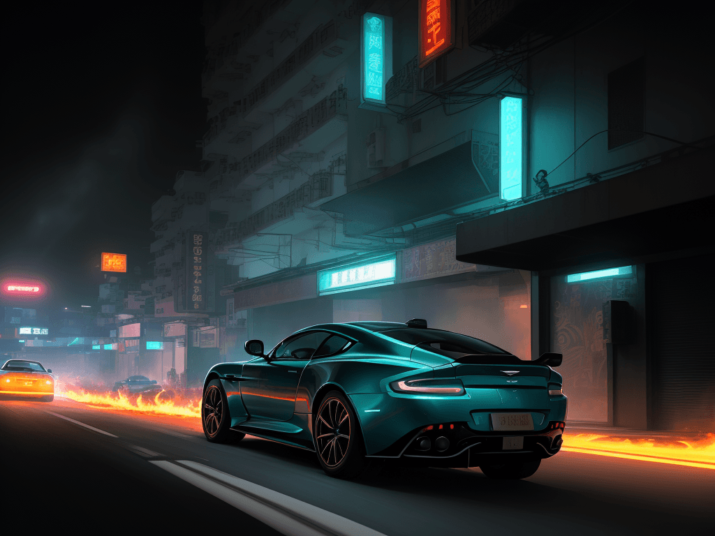 AI generated: low angle shot, ultra wide angle shot, rotating camera, Very Very Beautiful futuristic Photograph of...