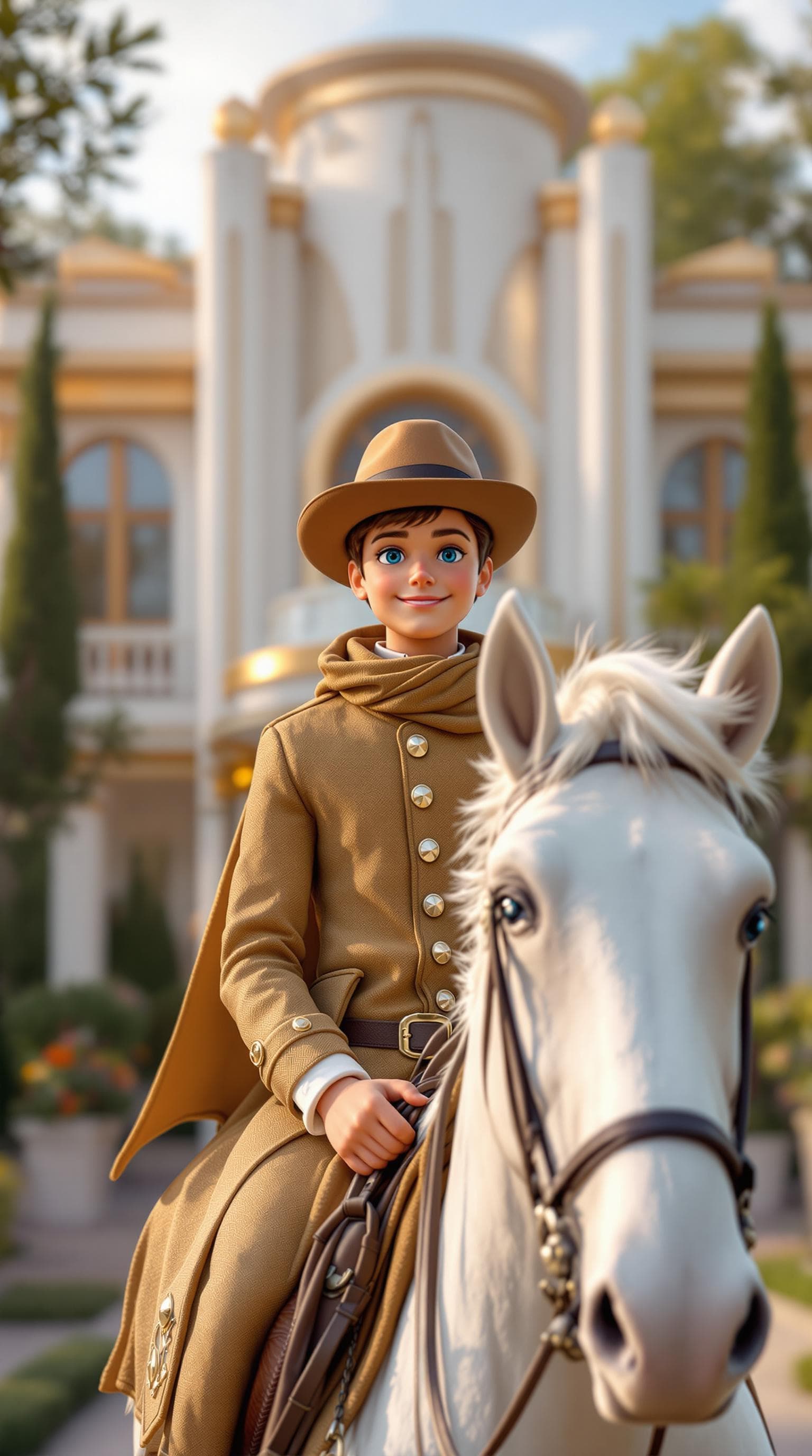 AI generated: can you create for me an image from a Barbie movie of a 10 year old Barbie boy dressed in an art dec...