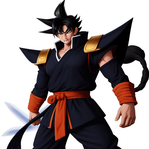 AI generated: shiryu with goku's clothes