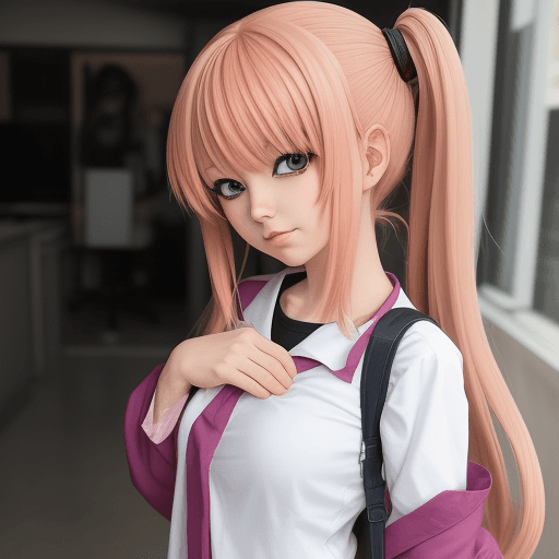 AI generated: anime manga girl 
