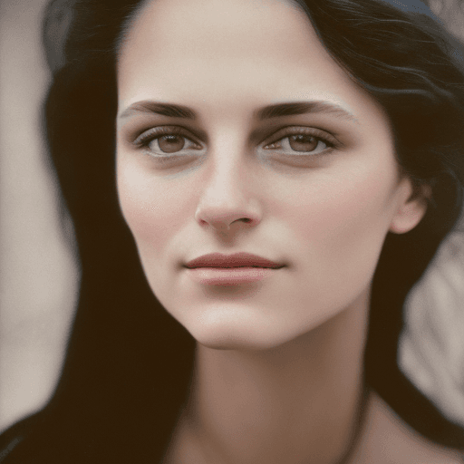 AI generated: Annie Leibovitz portrait, 25-year-old woman, uncanny resemblance to Mona Lisa, 2024 setting, enigmat...