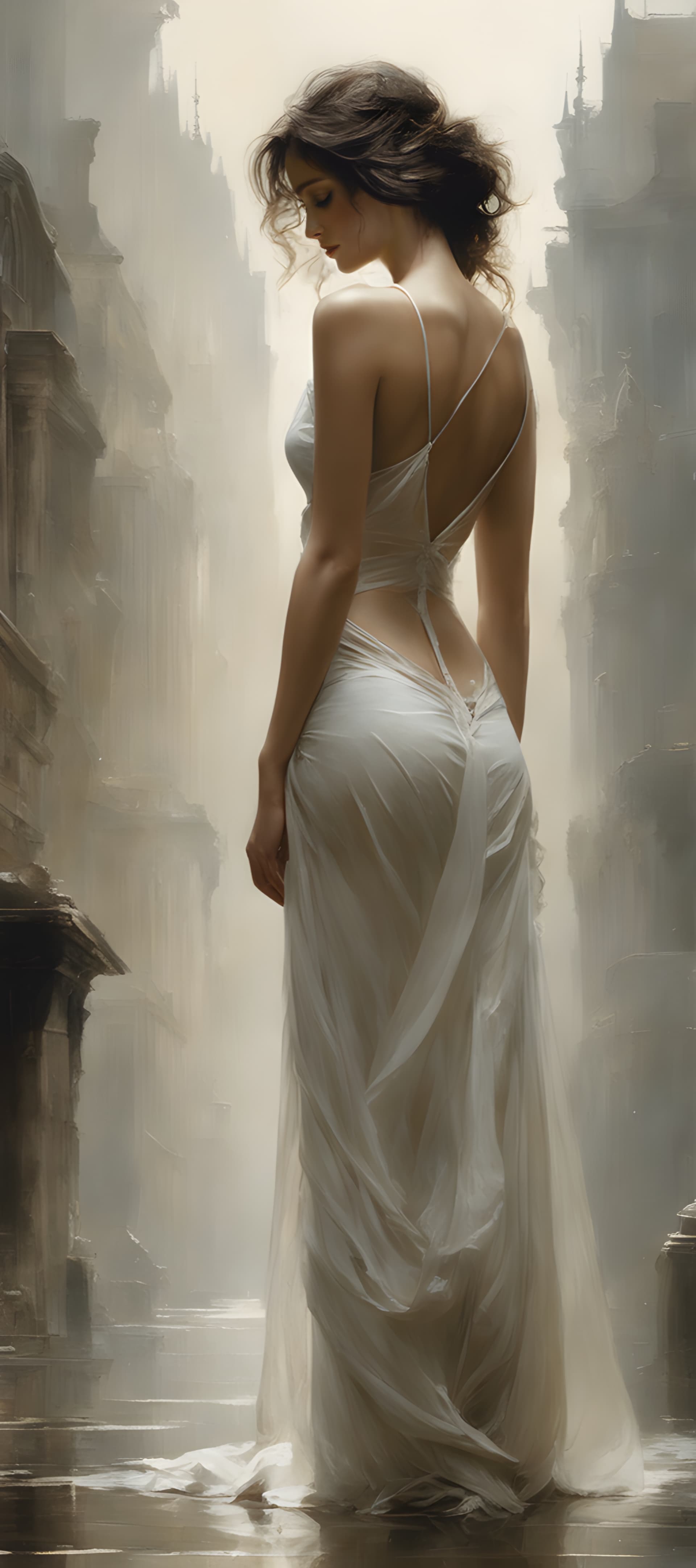 AI generated: art by Jeremy Mann, Miles Johnston, Alasdair McLellan, Daniel Merriam, Peter Gric, Dariusz Klimcza, ...