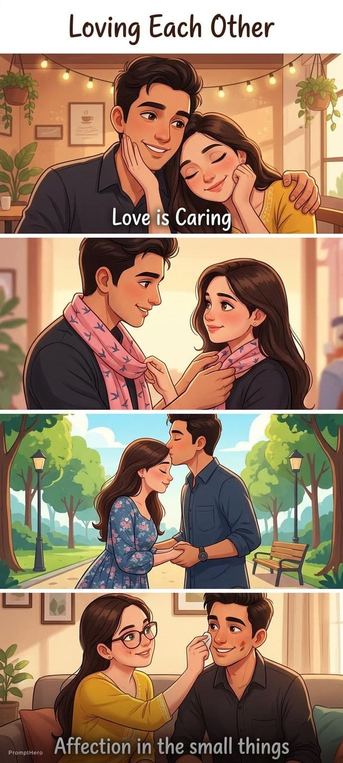 AI generated: Collage and loving eachother in animated form
And love and care and affection to each other