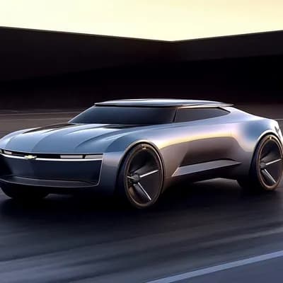 AI generated video: 360 pan of a concept car from front to rear