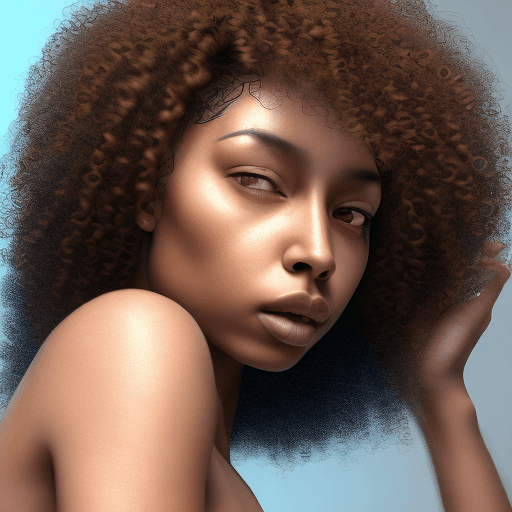 AI generated: A realistic photo of a brazilian mulatto woman, brazilian, curly hair, black hair, black eyebows, mi...
