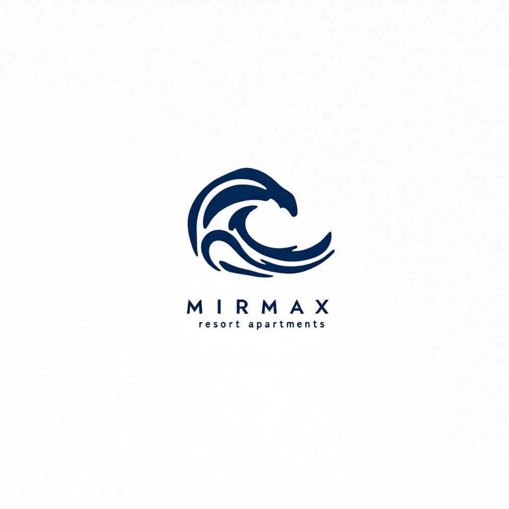 AI generated: /imagine prompt: A sleek and minimal logo for "MIRMAX" featuring a wave motif symbolizing the Black ...