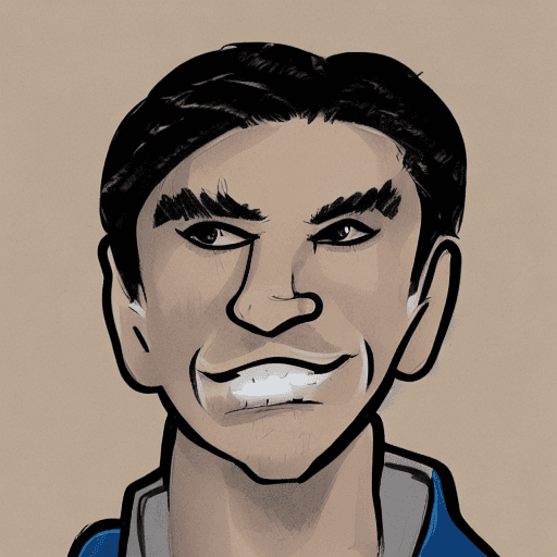 AI generated: young male portrait in CARICATURE STYLE --v 5.1