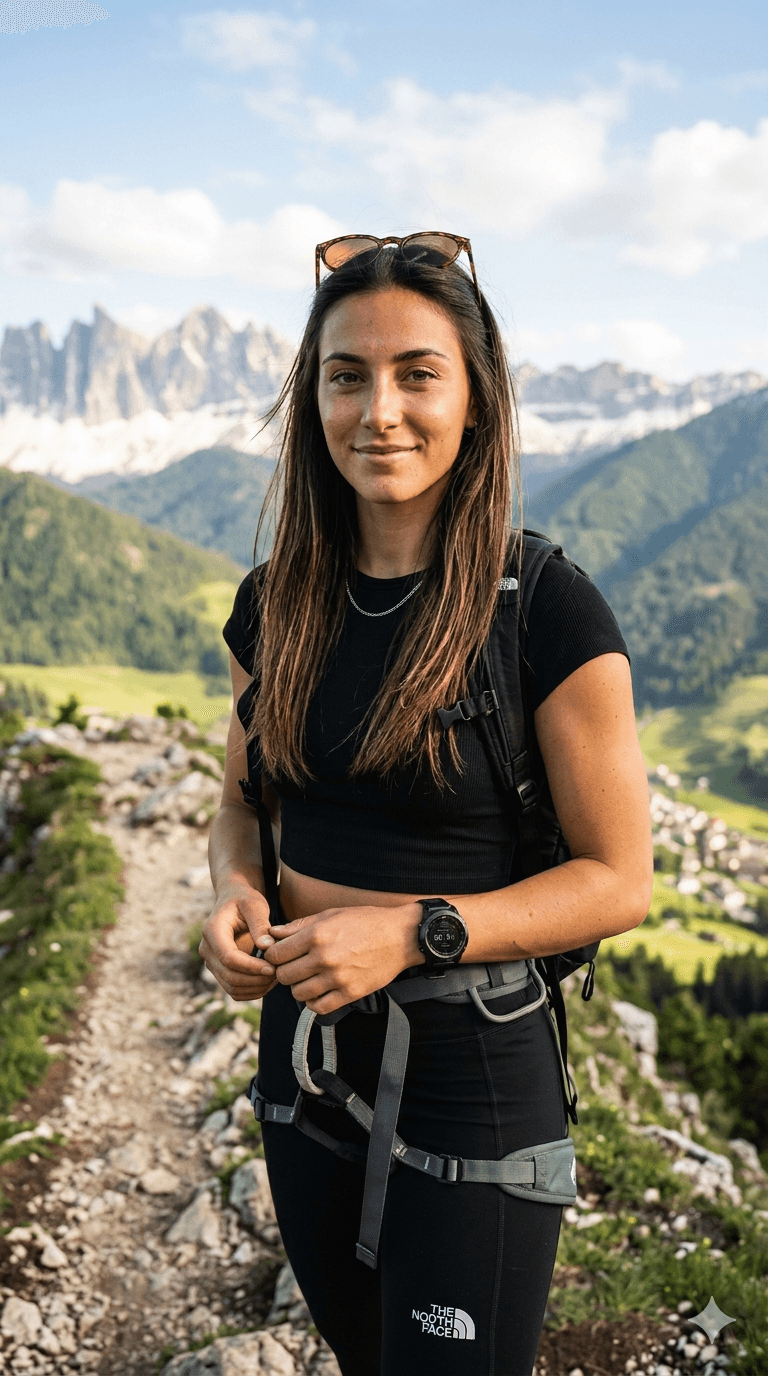 AI generated: Ultra-realistic National Geographic level photography of a stunning 20-year-old Italian woman with a...